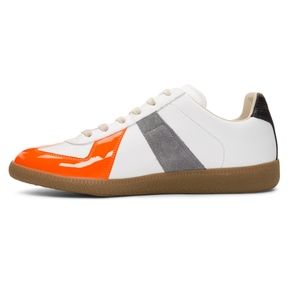 orange margiela sneakers